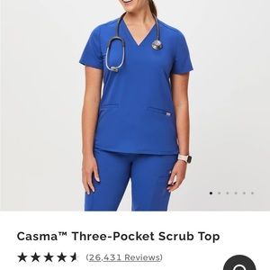 Figs 3 pocket scrub top